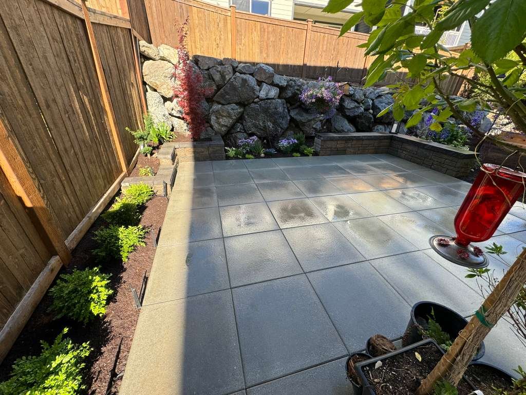 Patio and landscaping project by EML Outdoor Service LLC