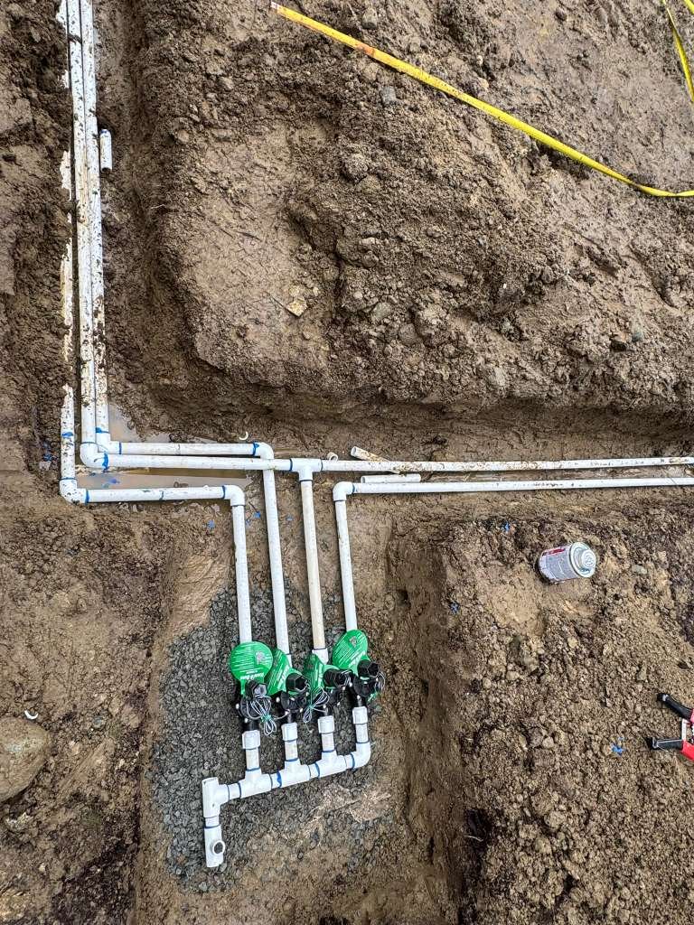 Irrigation system installation