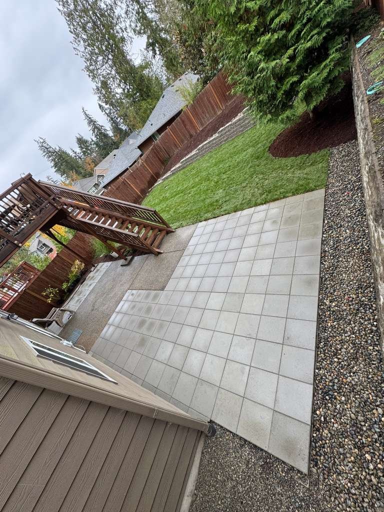 Residential patio landscaping