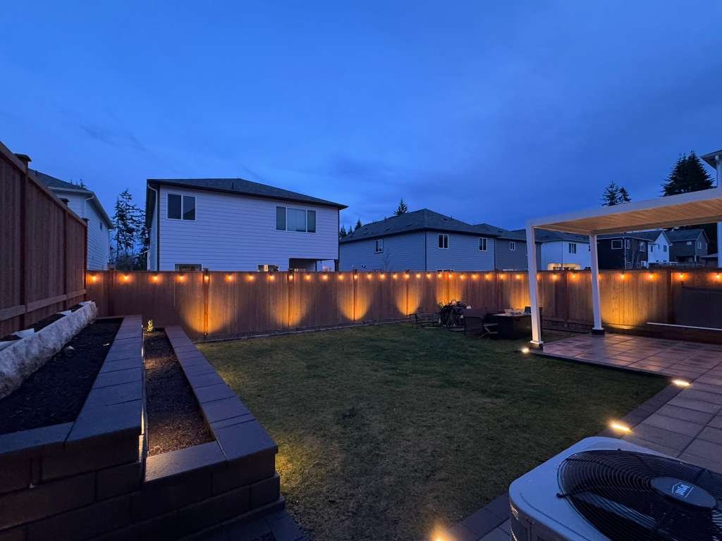 Landscape lighting project