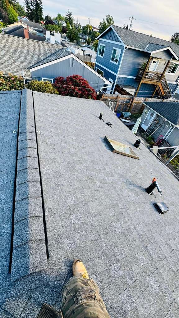 Roof installation project