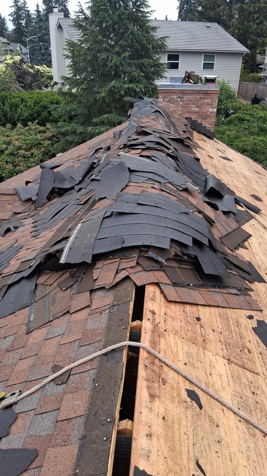 Roof tear off project