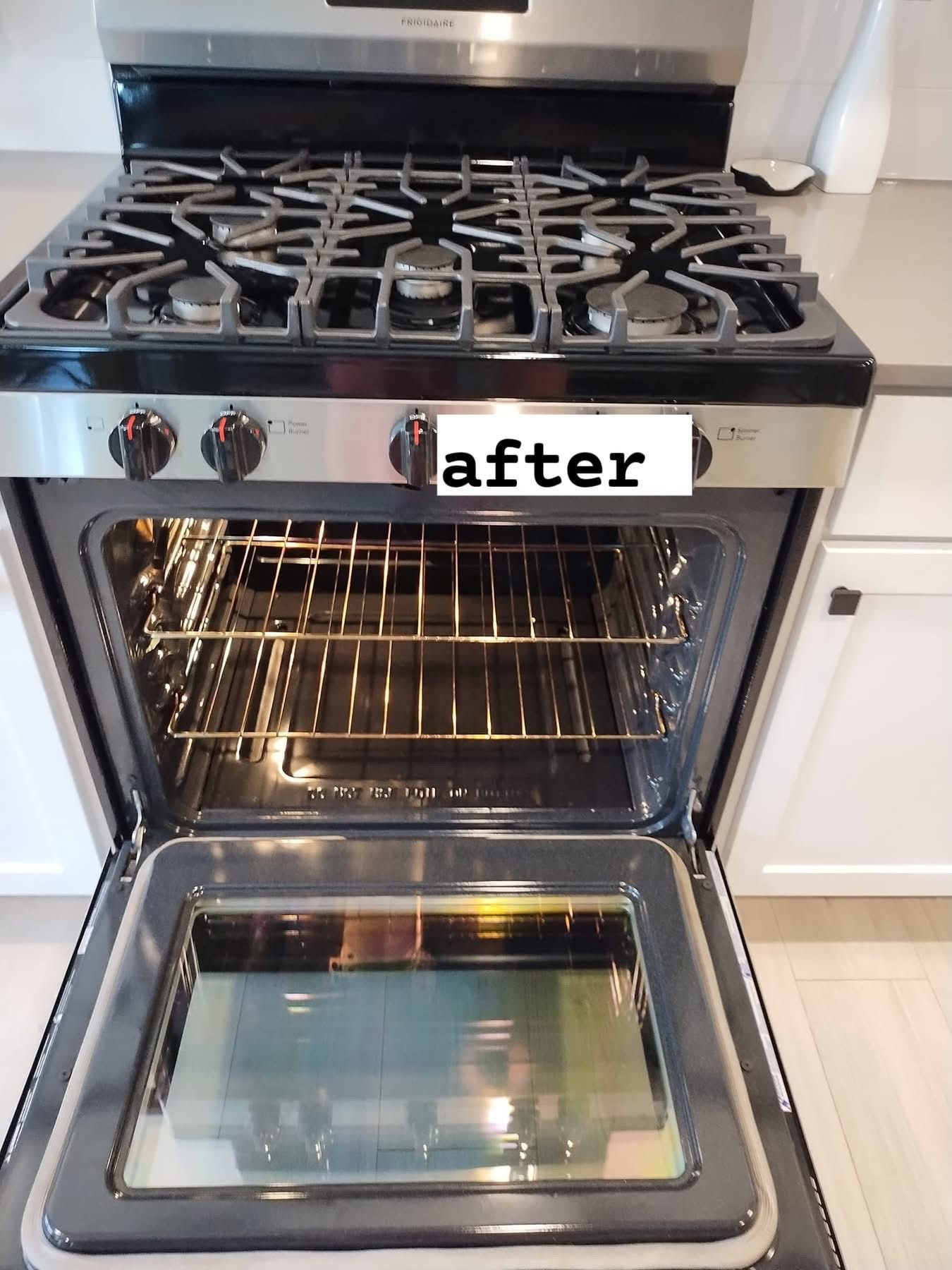 Oven cleaning after
