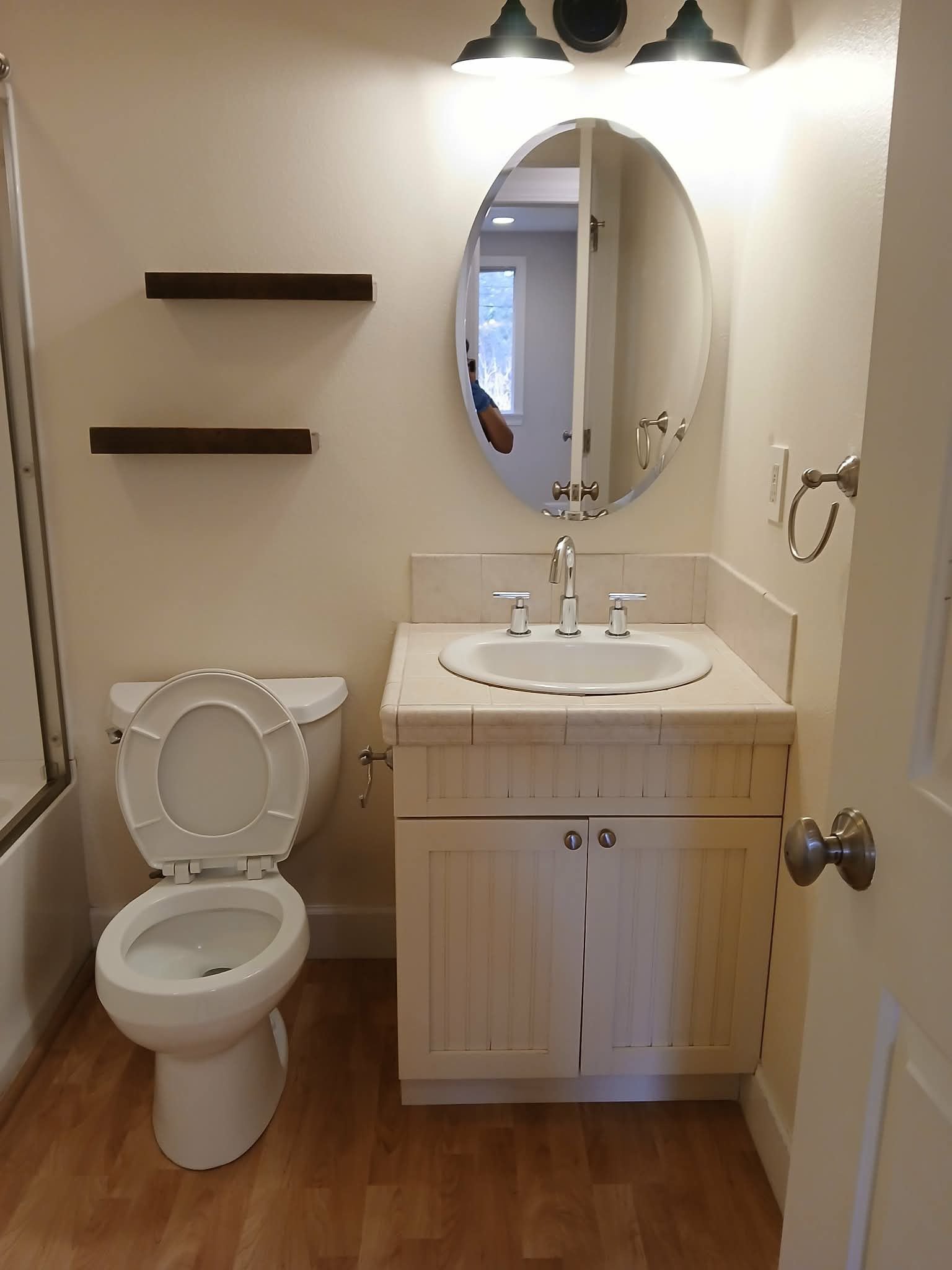 Bathroom cleaning project