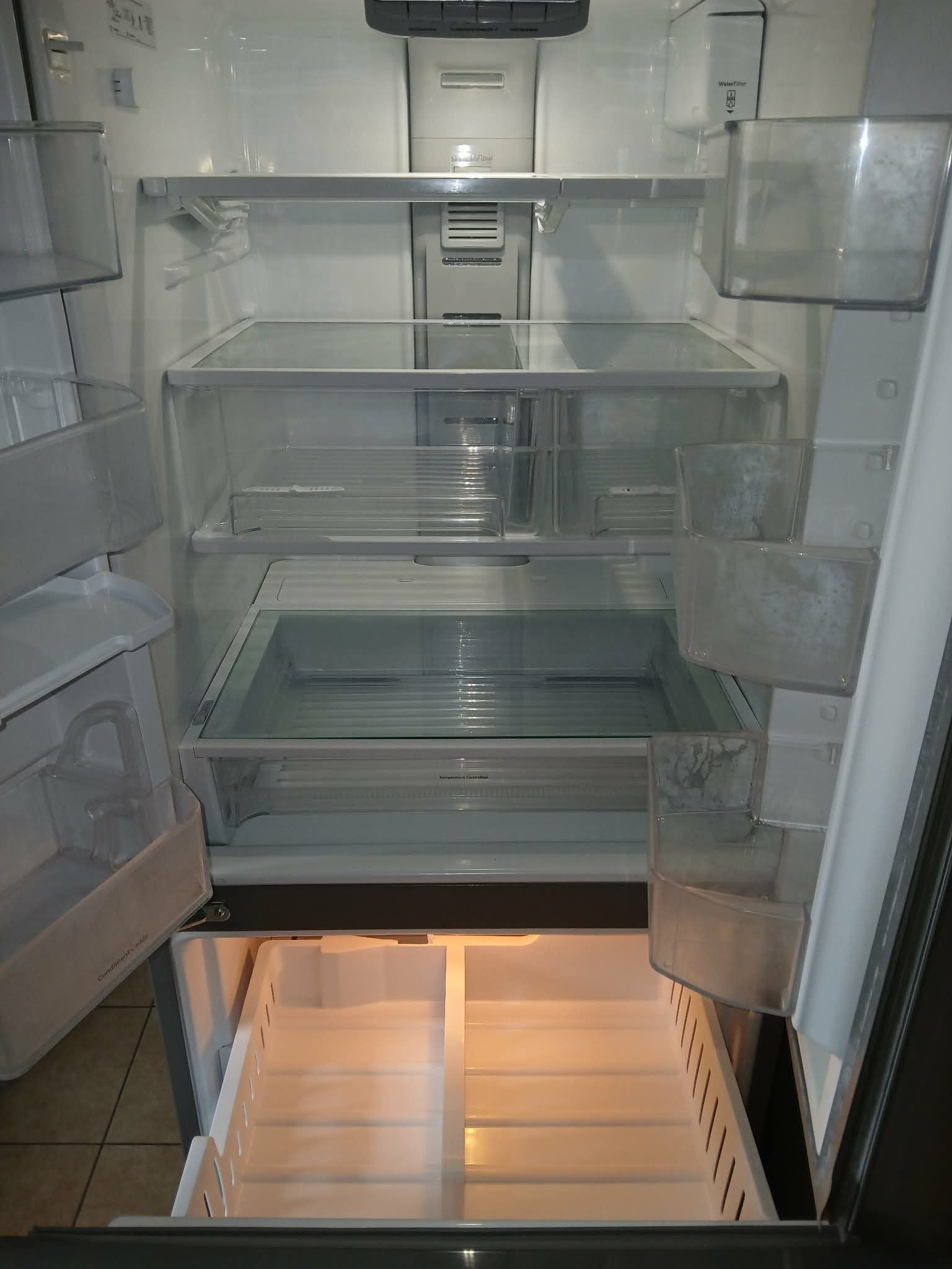 Refrigerator cleaning